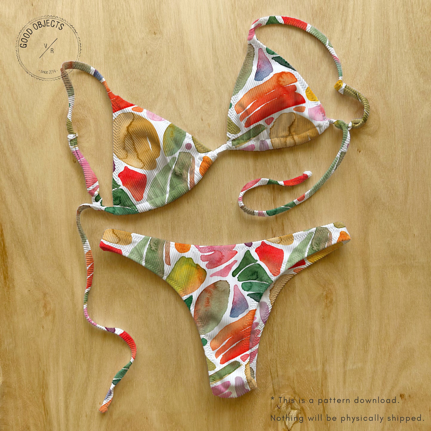 tropical swimwear pattern