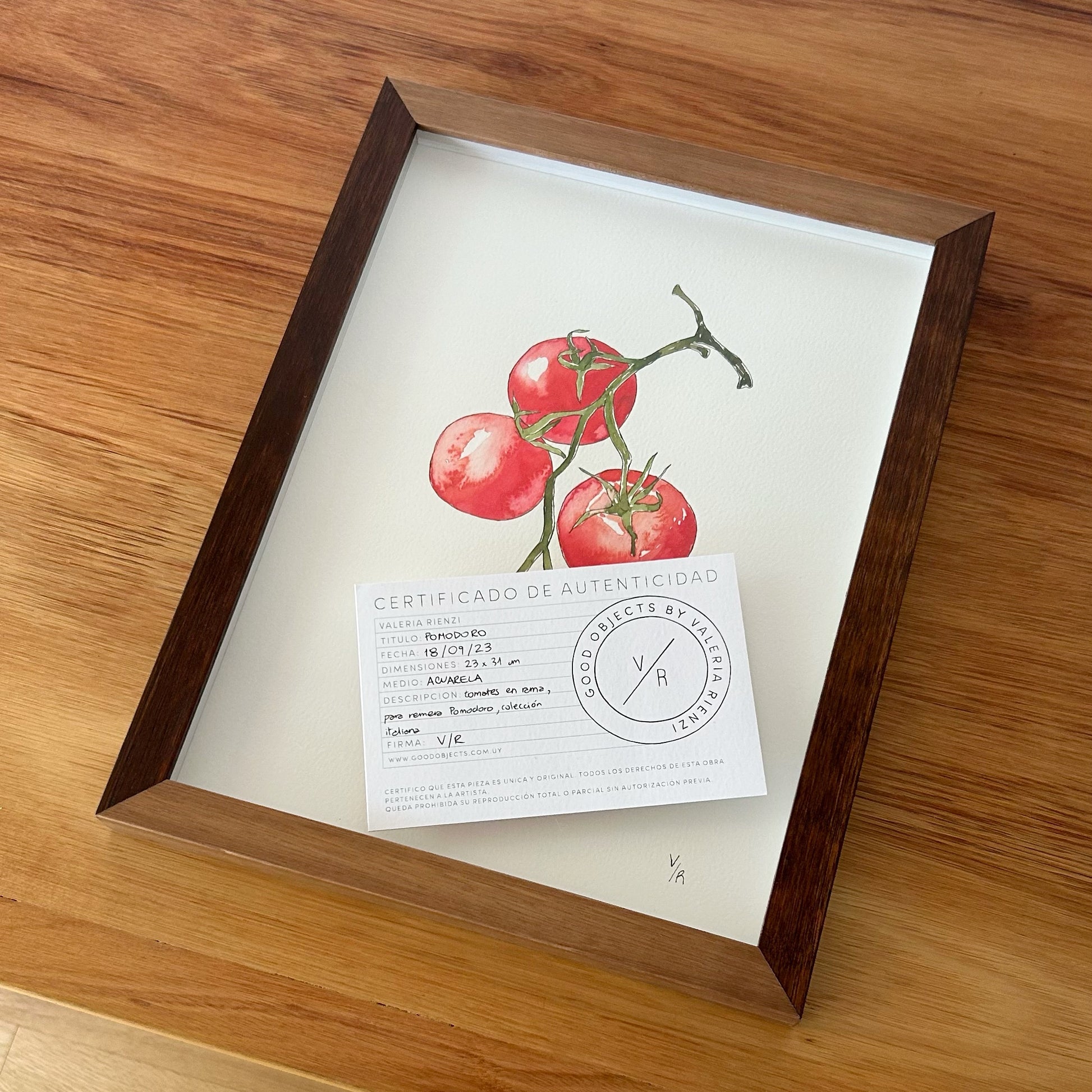 pomodoro cuadro para cocina tomate