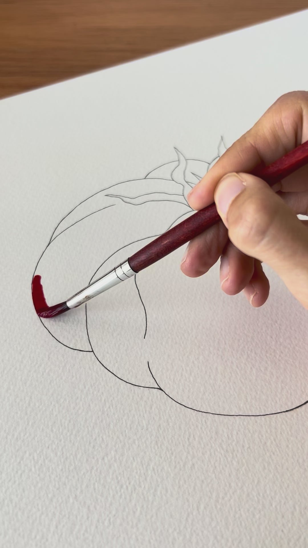 tomate antiguo en acuarela