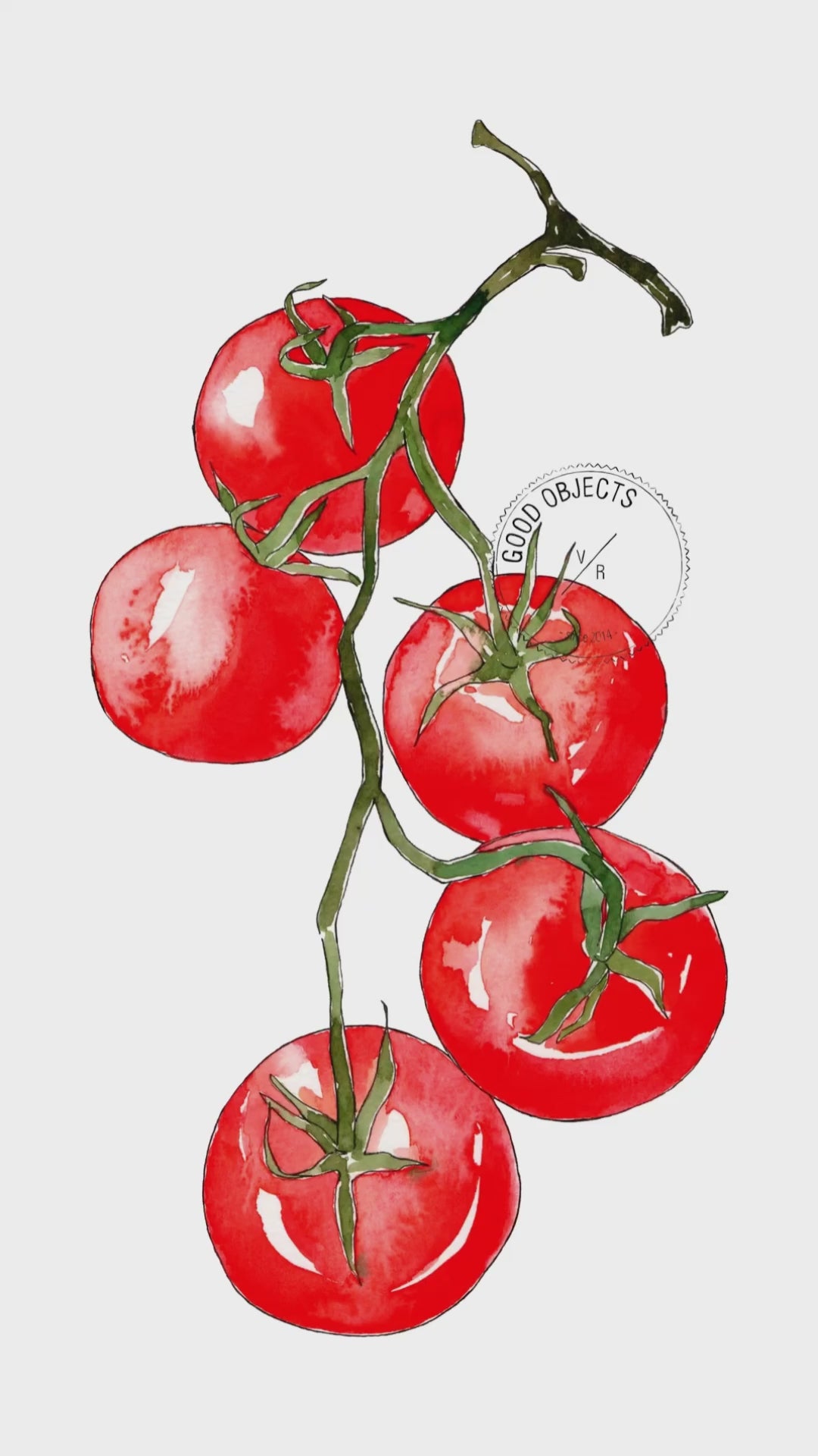pomodoro watercolor painting