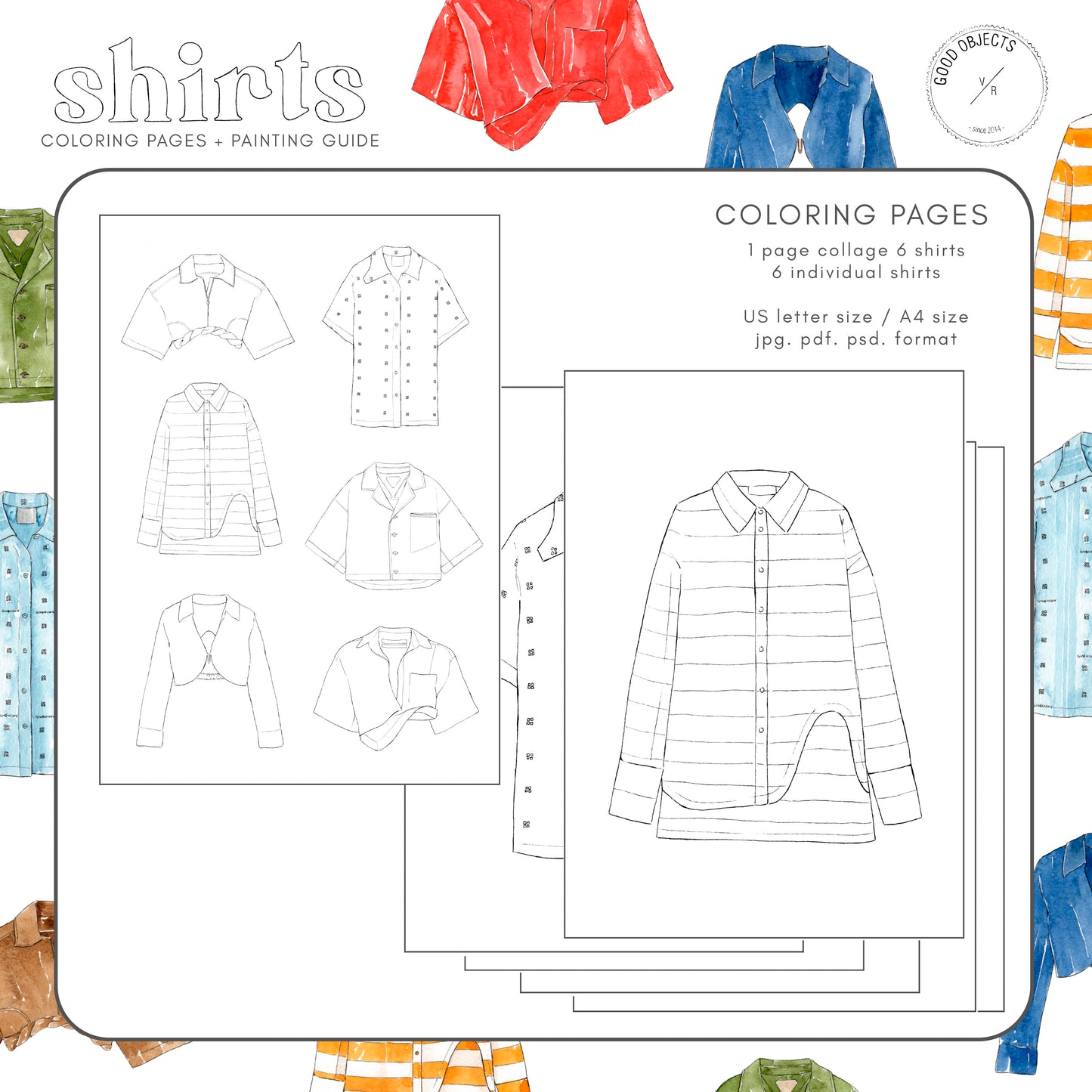 fashion coloring pages to paint with watercolors