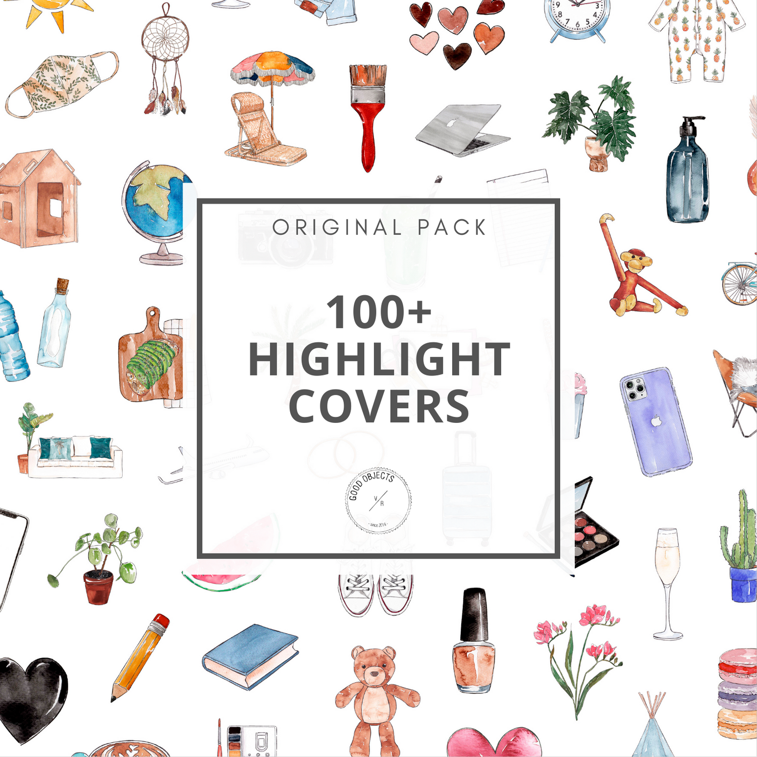watercolor highlight covers