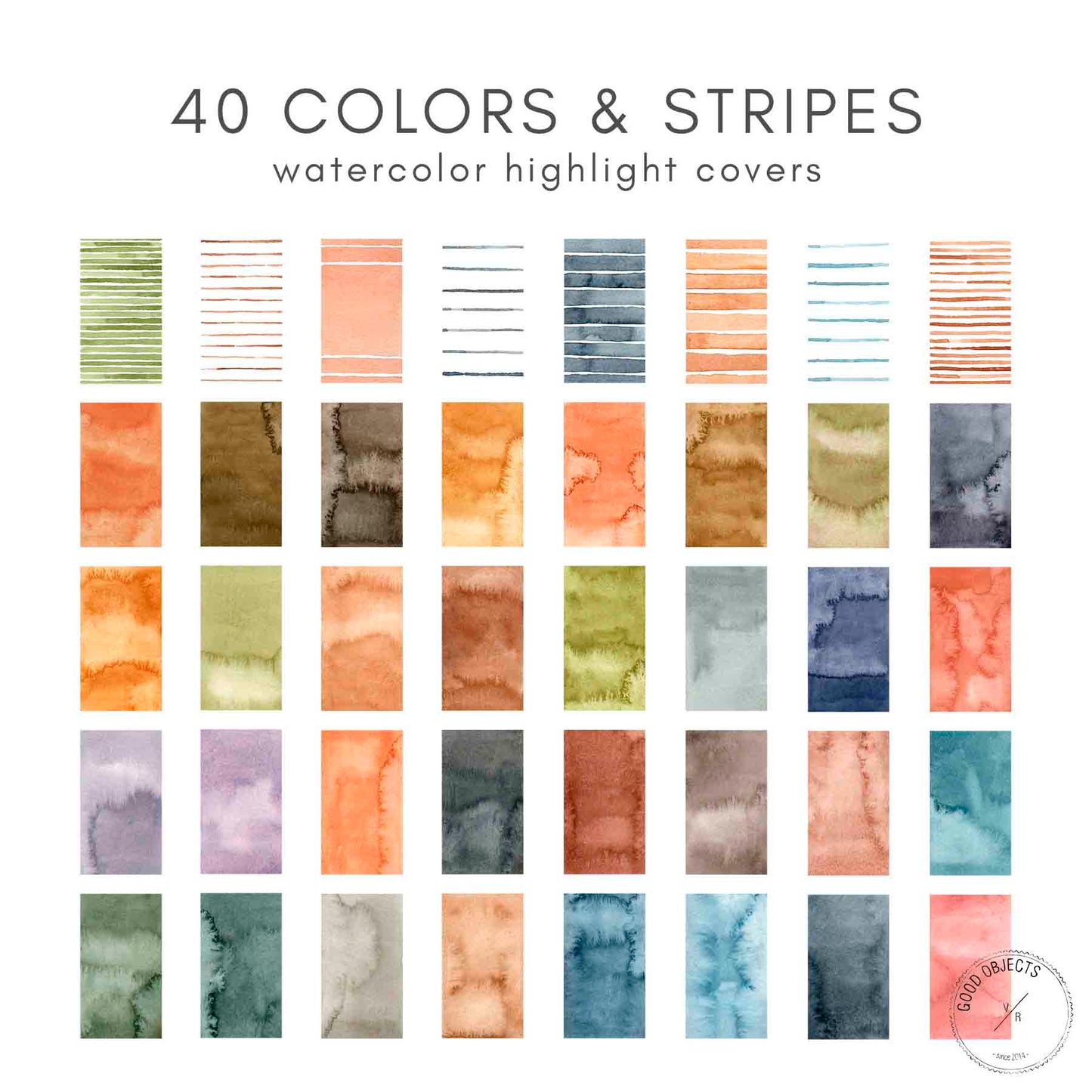 colors and stripes highlight covers