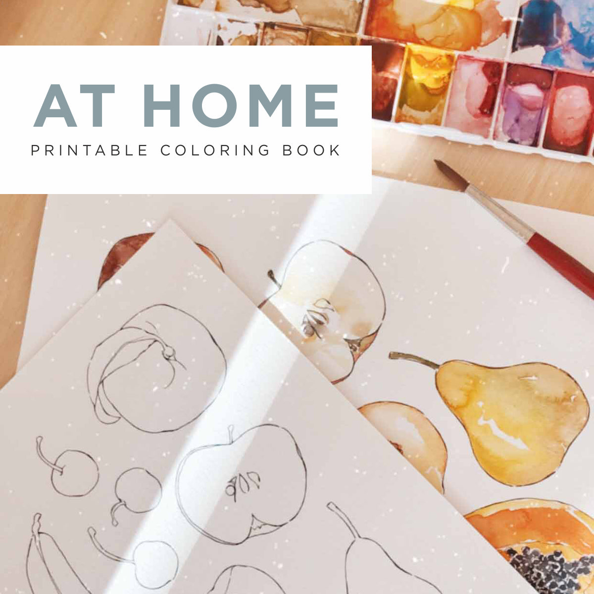 watercolor coloring book